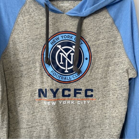 New York City FC deflection raglan pullover hoodie size large NWT fanatics - Picture 8 of 10